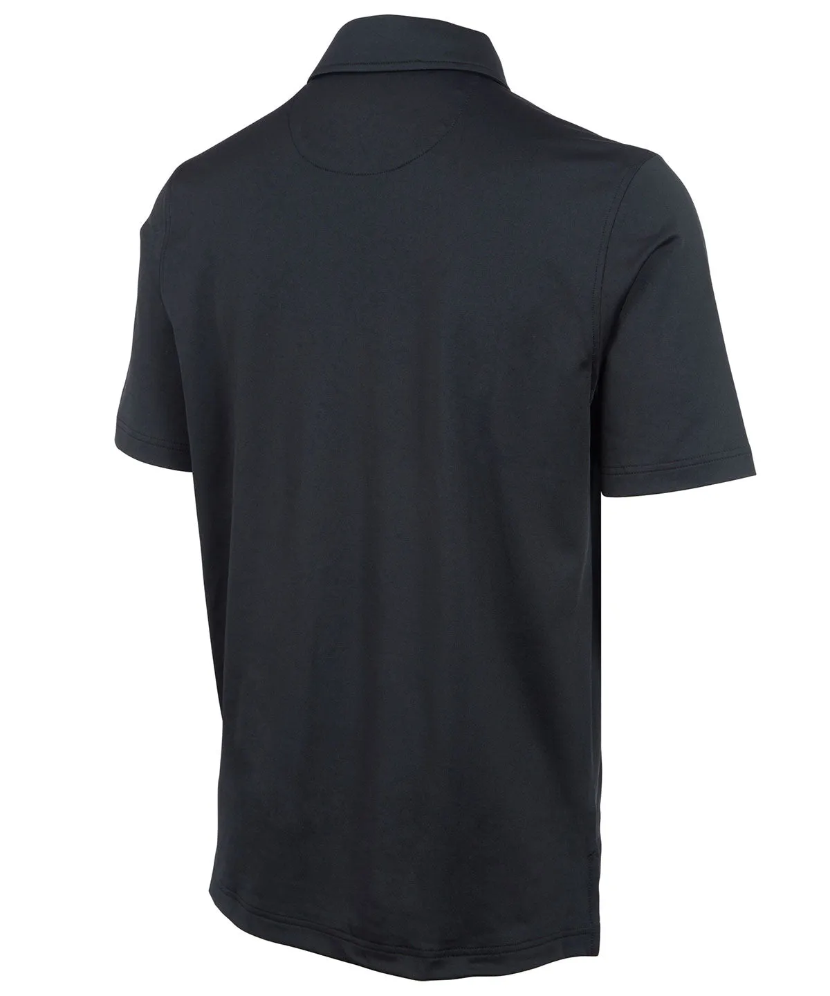 Performance Brushed-Back Stretch Jersey Short Sleeve Button-Down Polo