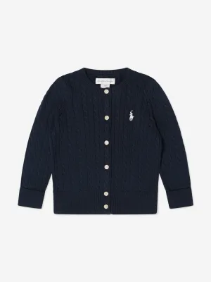 Ralph Lauren Baby Girls Mini Cable Knit Cardigan