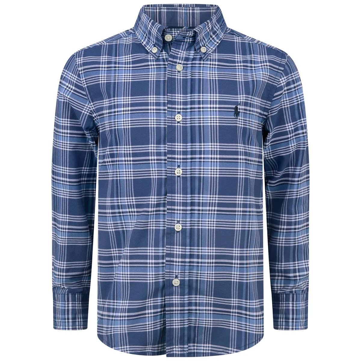 Ralph Lauren Boys Blue & White Check Shirt