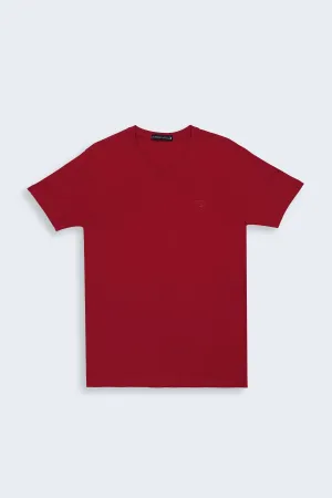 Red V-Neck T-Shirt