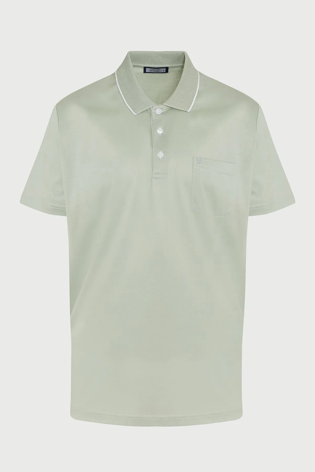 Regular Fit Seagrass 100% Cotton Polo T-Shirt