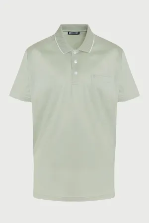 Regular Fit Seagrass 100% Cotton Polo T-Shirt