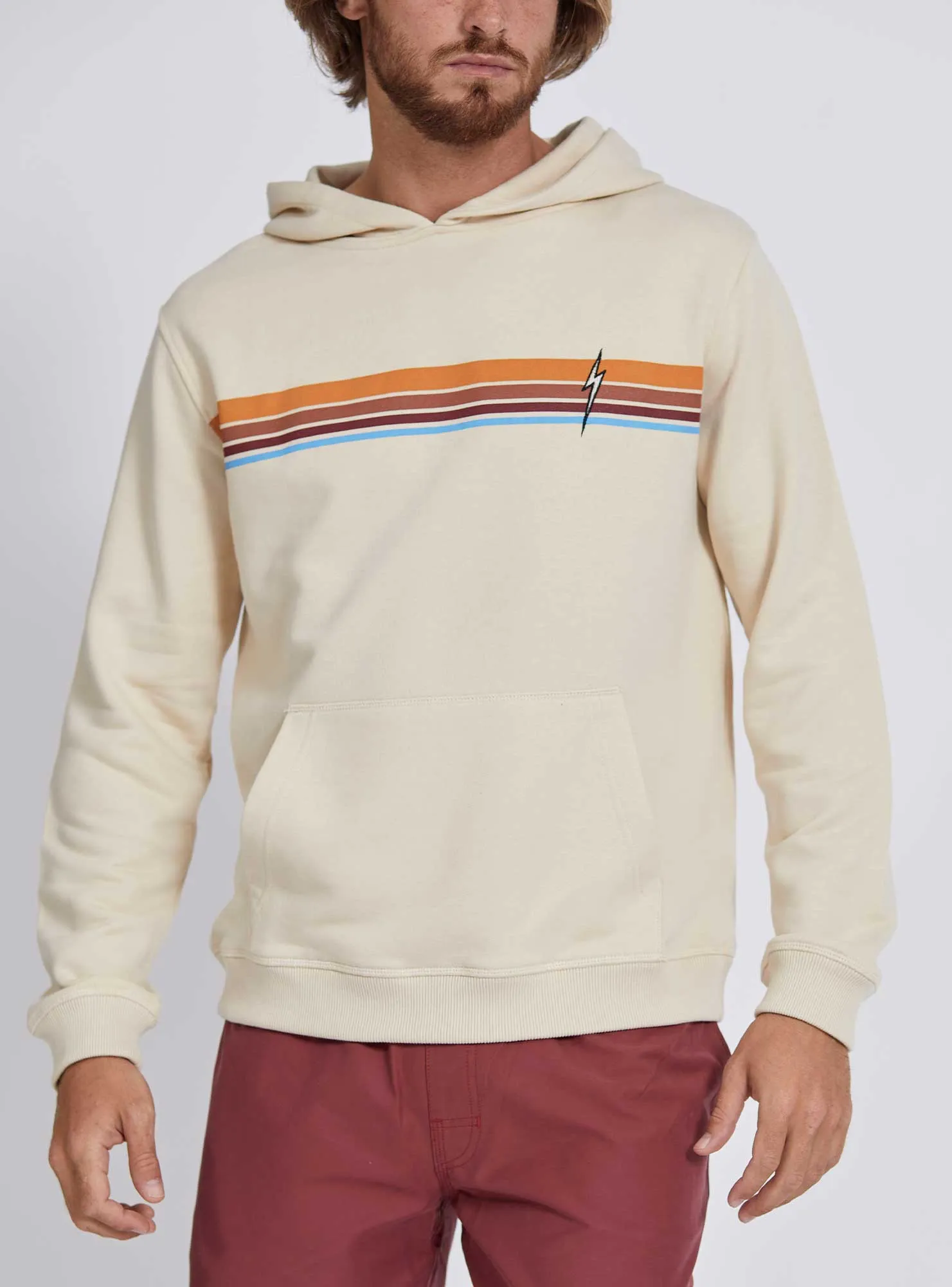 REGULAR HOODIE WITH STRIPES