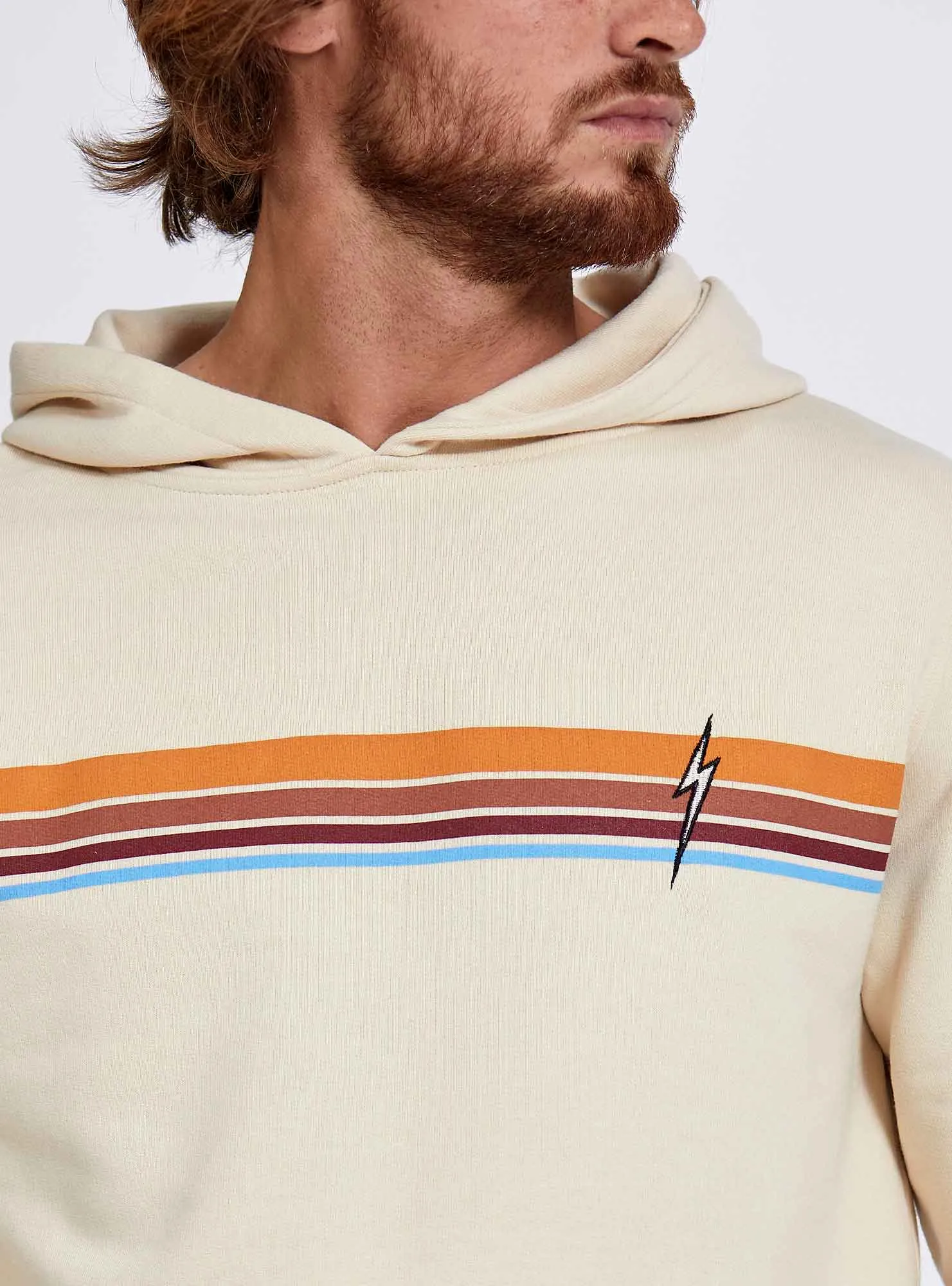 REGULAR HOODIE WITH STRIPES