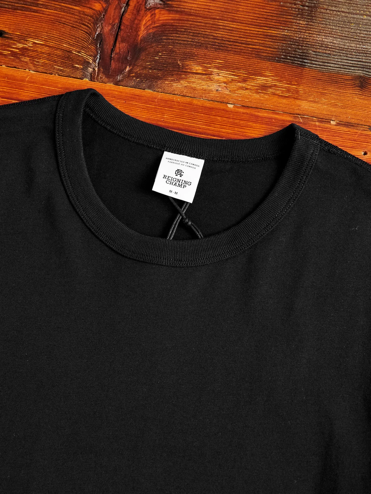 Ringspun Jersey T-shirt in Black