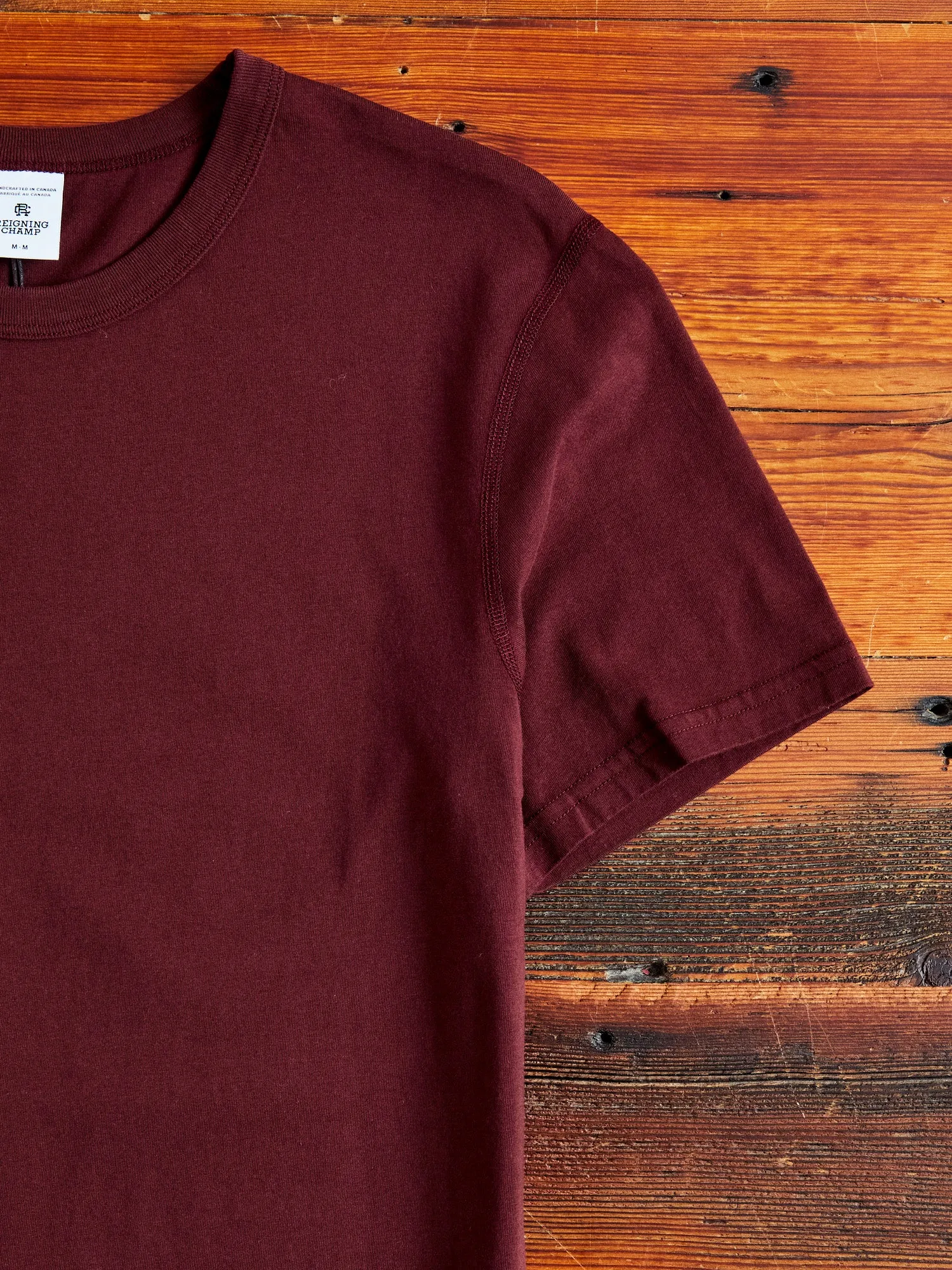 Ringspun Jersey T-Shirt in Crimson