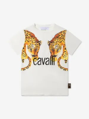 Roberto Cavalli Boys Cotton Jersey Tiger T-Shirt