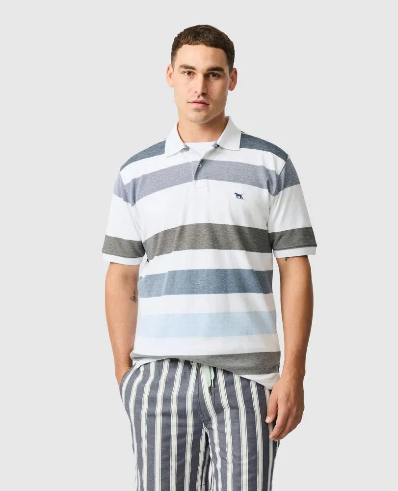 Rodd & Gunn - Milton Polo - Stripe - Salt