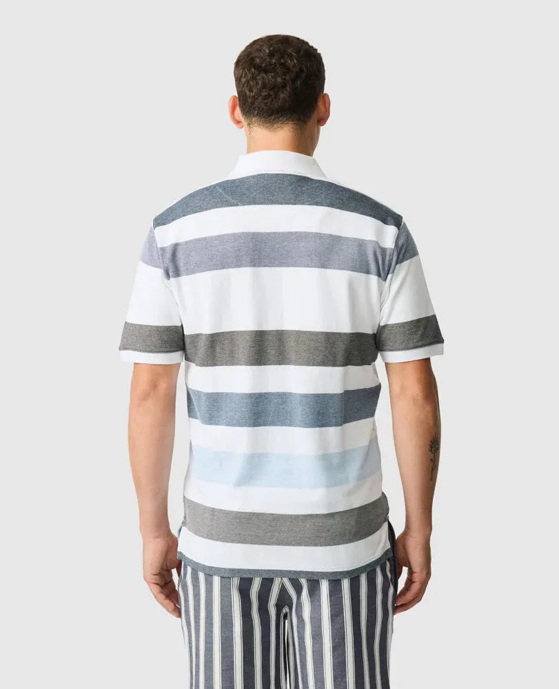 Rodd & Gunn - Milton Polo - Stripe - Salt