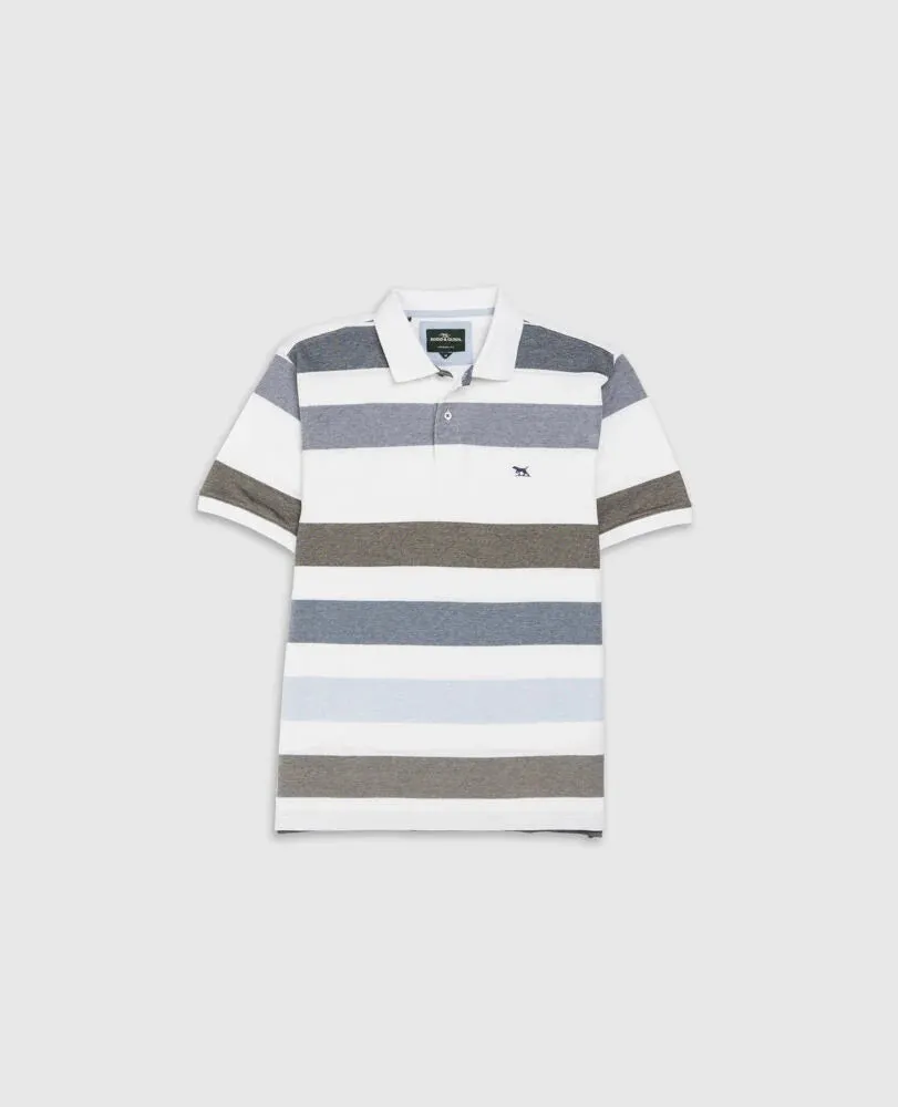 Rodd & Gunn - Milton Polo - Stripe - Salt