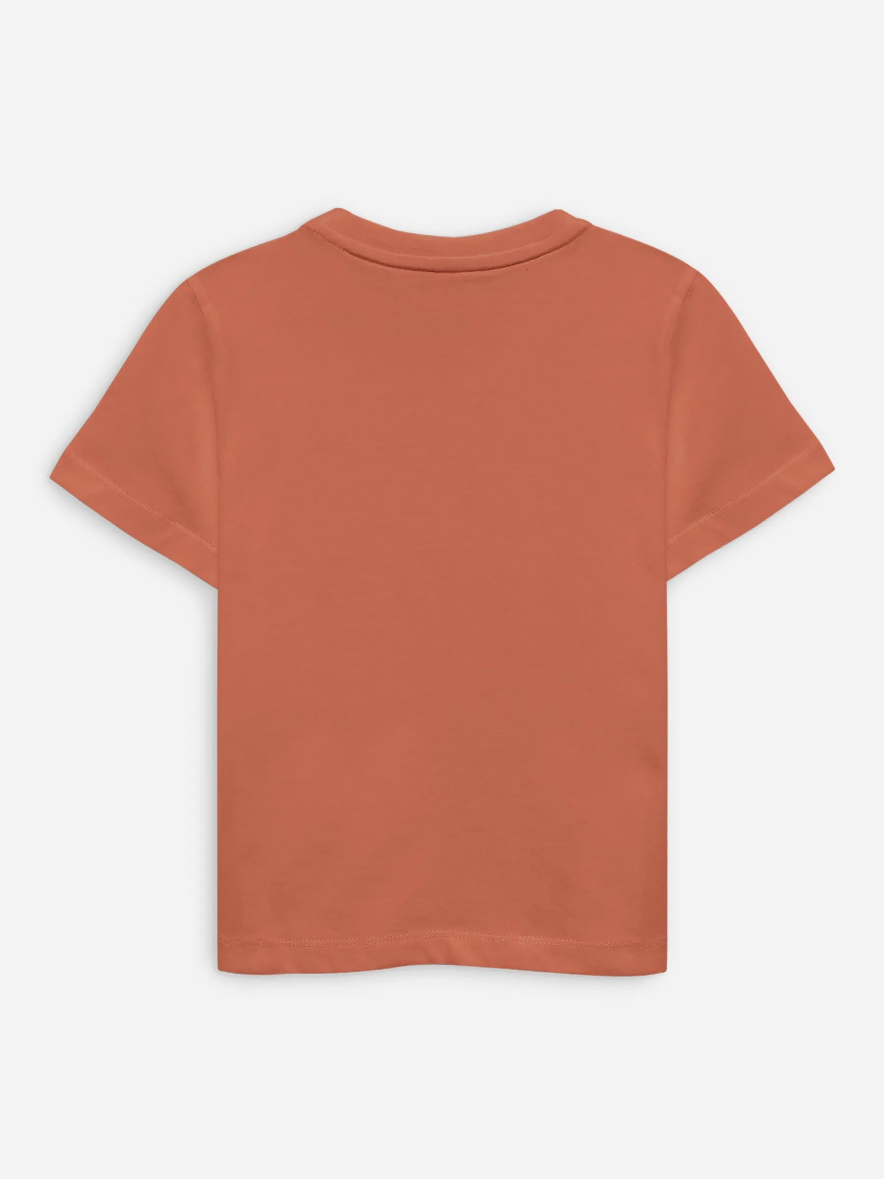 Rusty Orange 100% Cotton Casual Tee