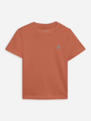 Rusty Orange 100% Cotton Casual Tee