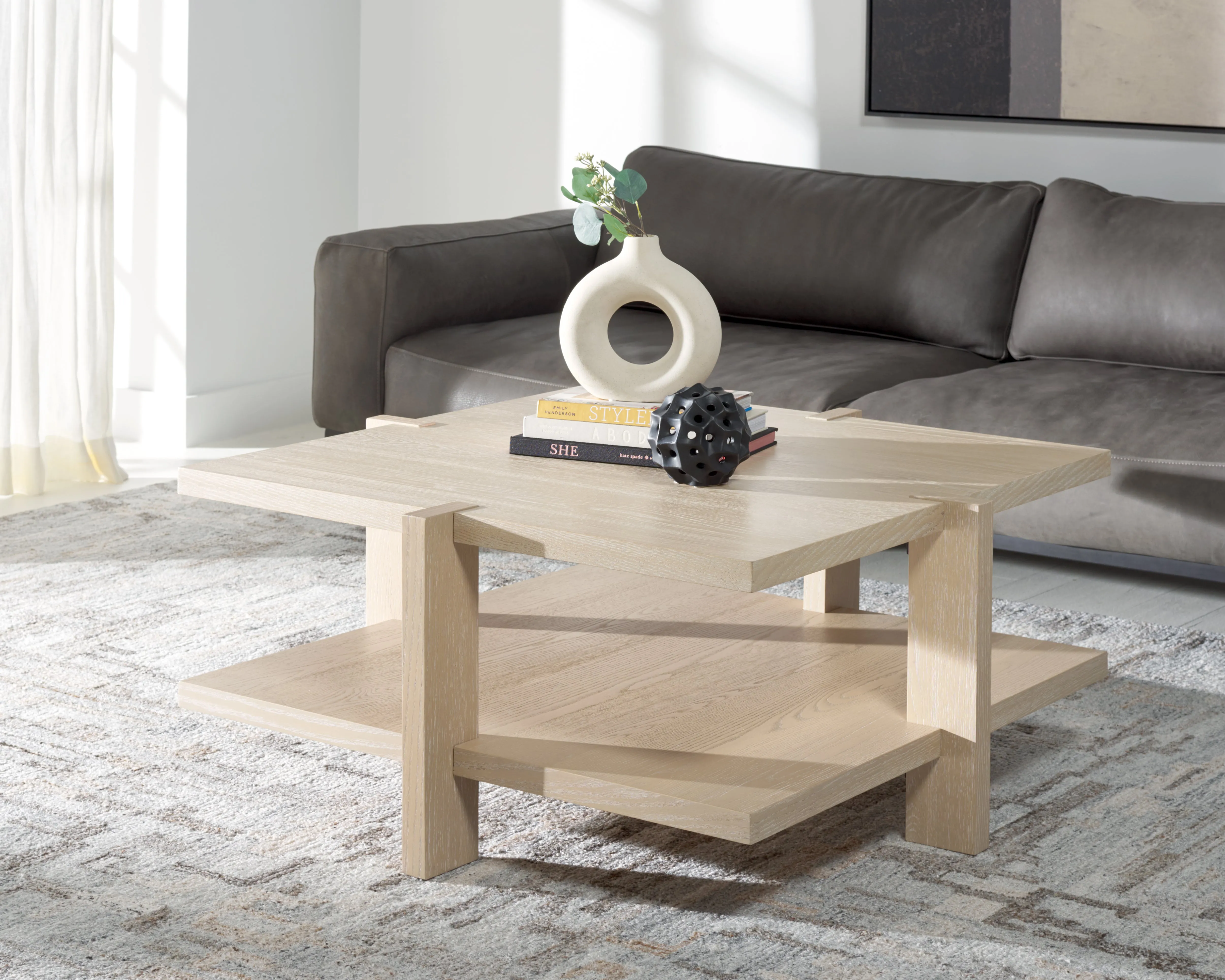 Safavieh Couture Quigley Square Wood Coffee Table, SFV2150