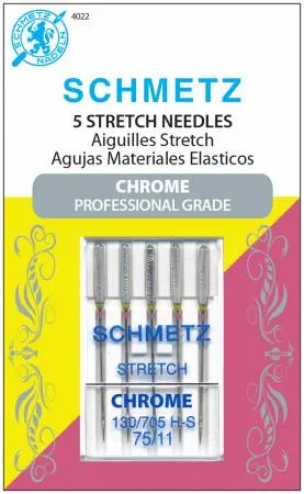 Schmetz Chrome Sewing Machine Needles : Stretch