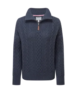 Settle Quarter Zip - Slate Navy