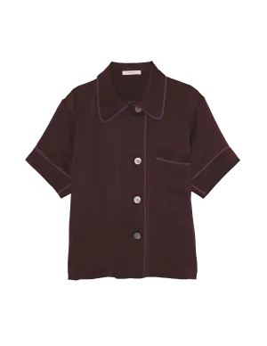 Shelby Pajama Top Carob