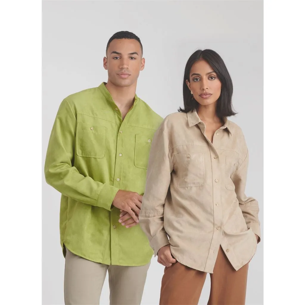 Simplicity Sewing Pattern S9858 Unisex Shirts