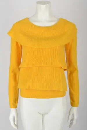 SONIA RYKIEL 70s NOS tiered sweater / M