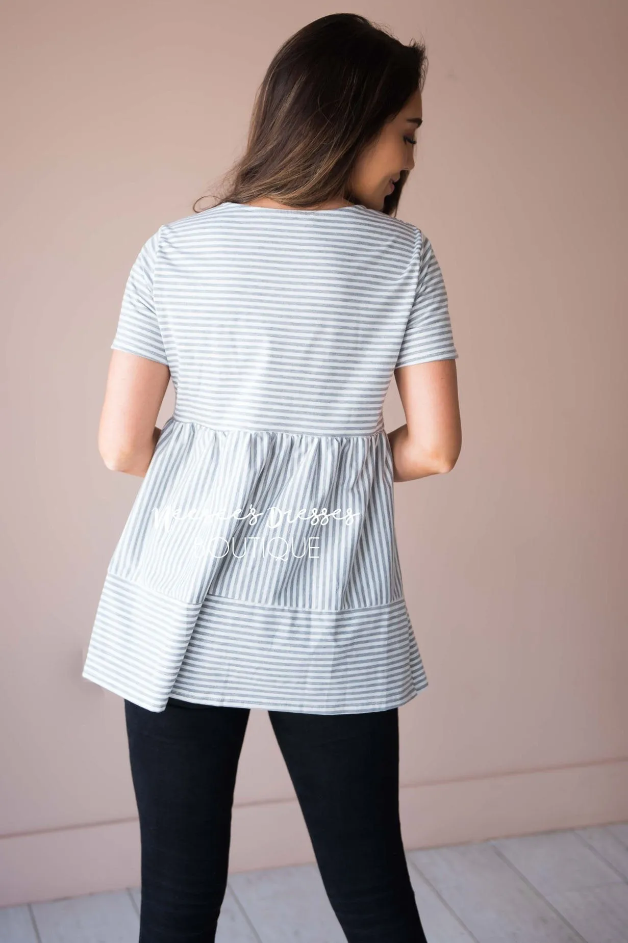 Sophisticated Heart Peplum Top