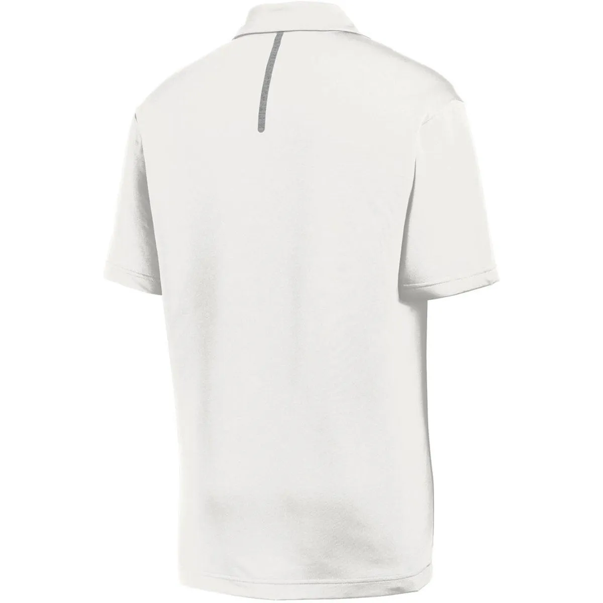 Sport-Tek Men's White/Heather Grey Contrast PosiCharge Tough Polo