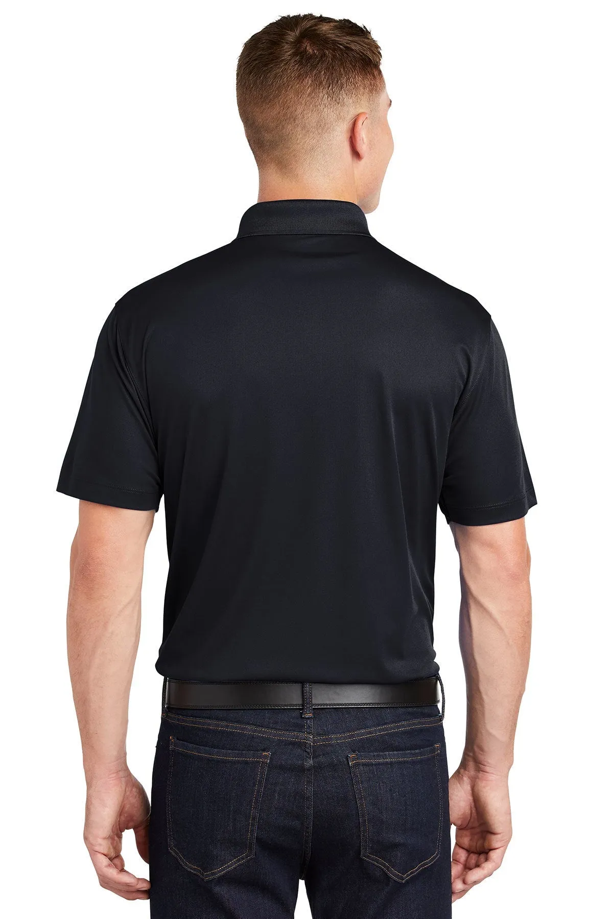 Sport-Tek Micropique Customized Sport-Wick Polos, Black