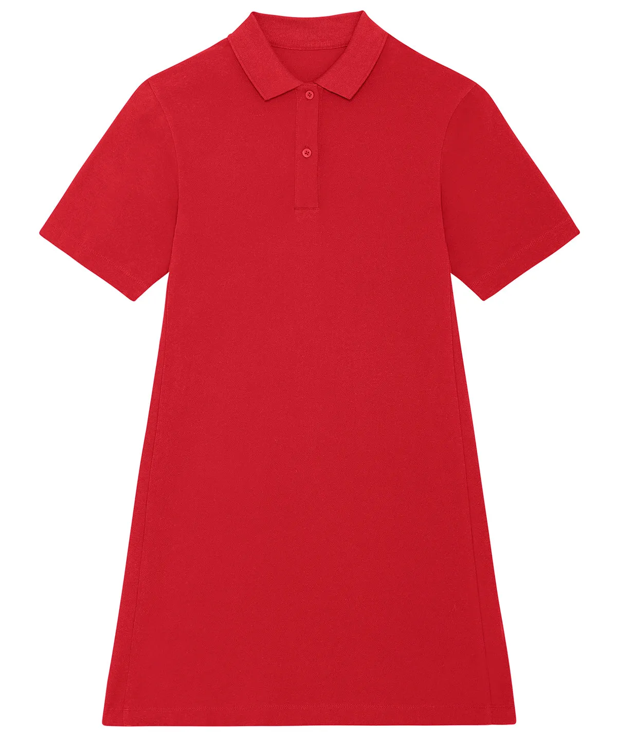 Stella Paiger womens piqu polo dress (STDW162) | Red