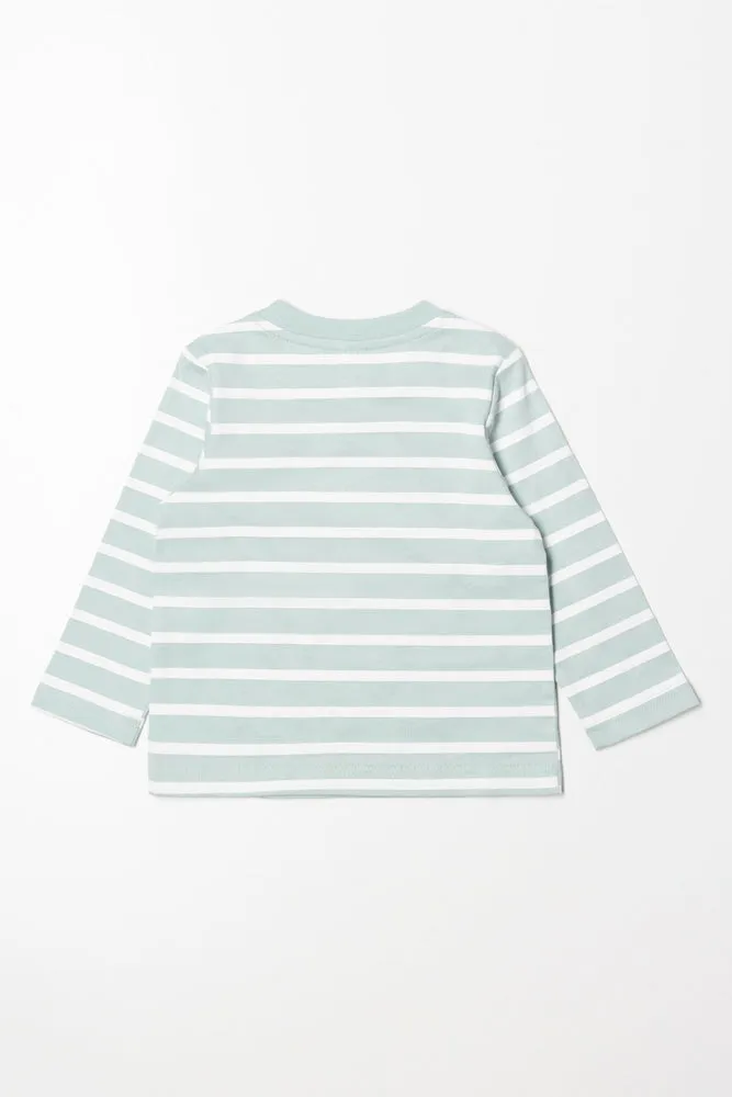 Stripe Long Sleeve T-Shirt Green