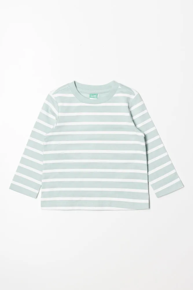 Stripe Long Sleeve T-Shirt Green