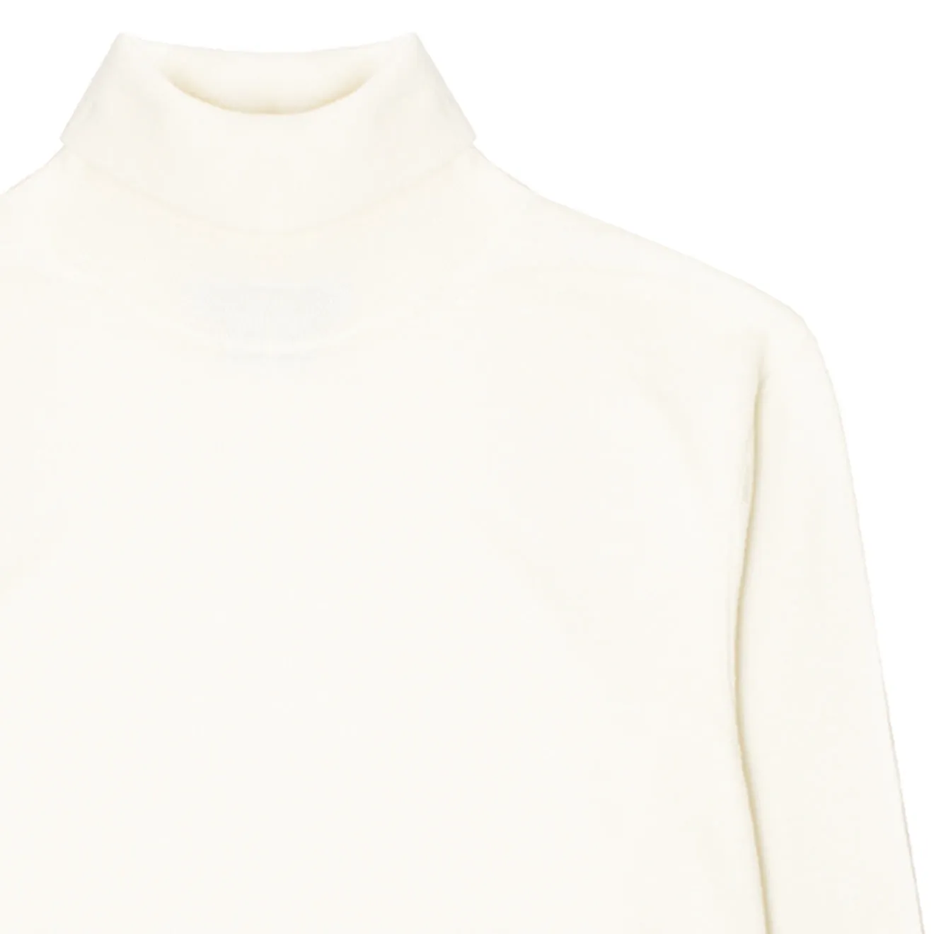 Sunspel Womens Merino Silk Roll Neck Sweater Ivory