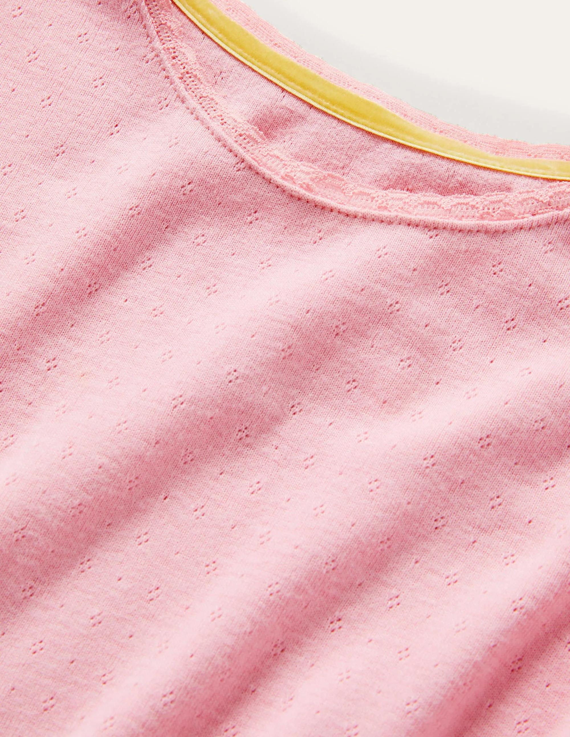 Supersoft Pointelle T-shirt-Formica Pink