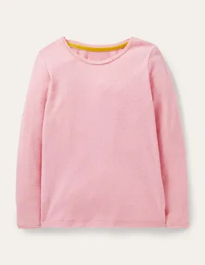 Supersoft Pointelle T-shirt-Formica Pink