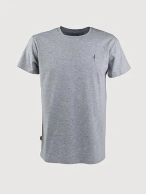 T-Shirt TreeShirt Unisex Grey Melange Organic cotton | Nikin