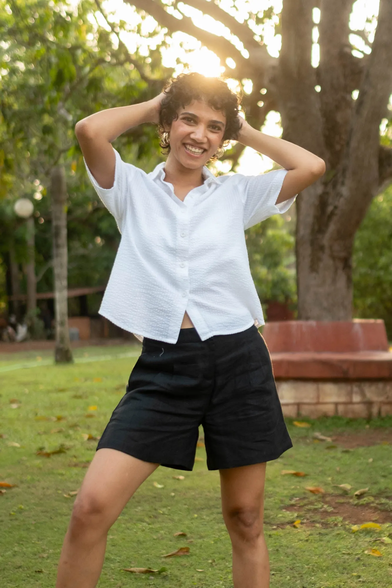 The Seersucker Oversized Shirt