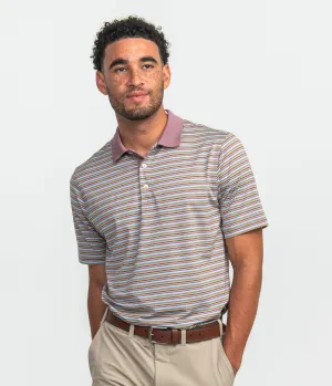 Tucker Stripe Polo - Dorado