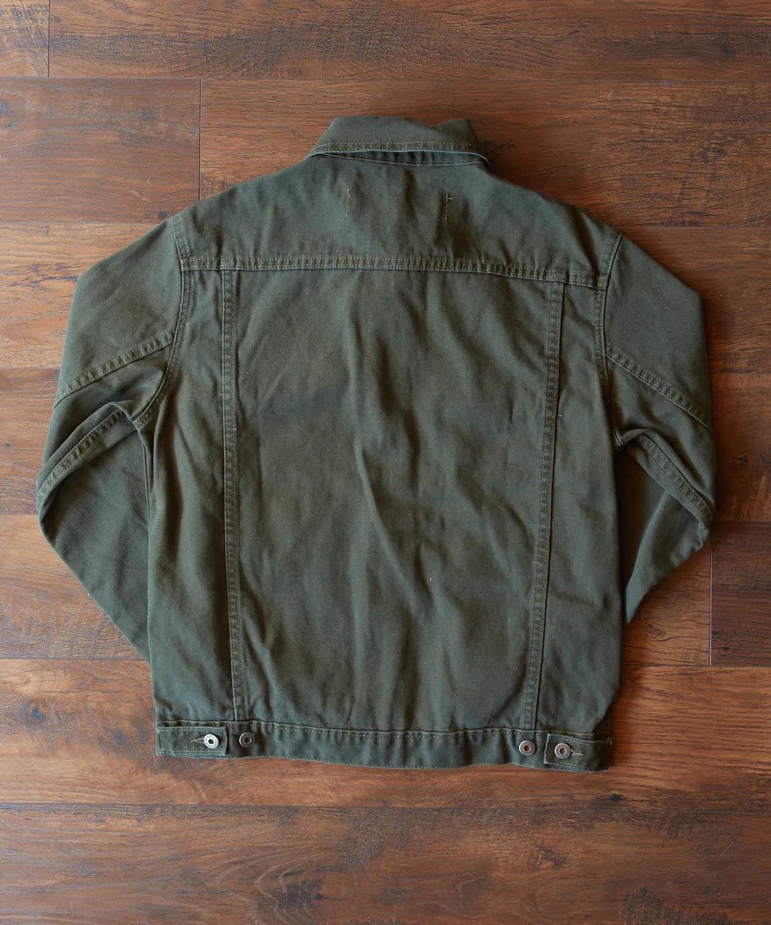 Washed Olive Duck Western Jacket