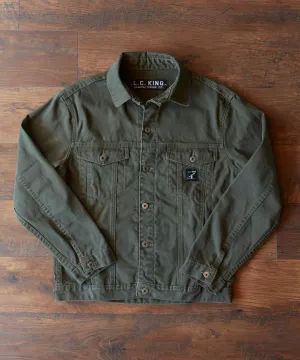 Washed Olive Duck Western Jacket