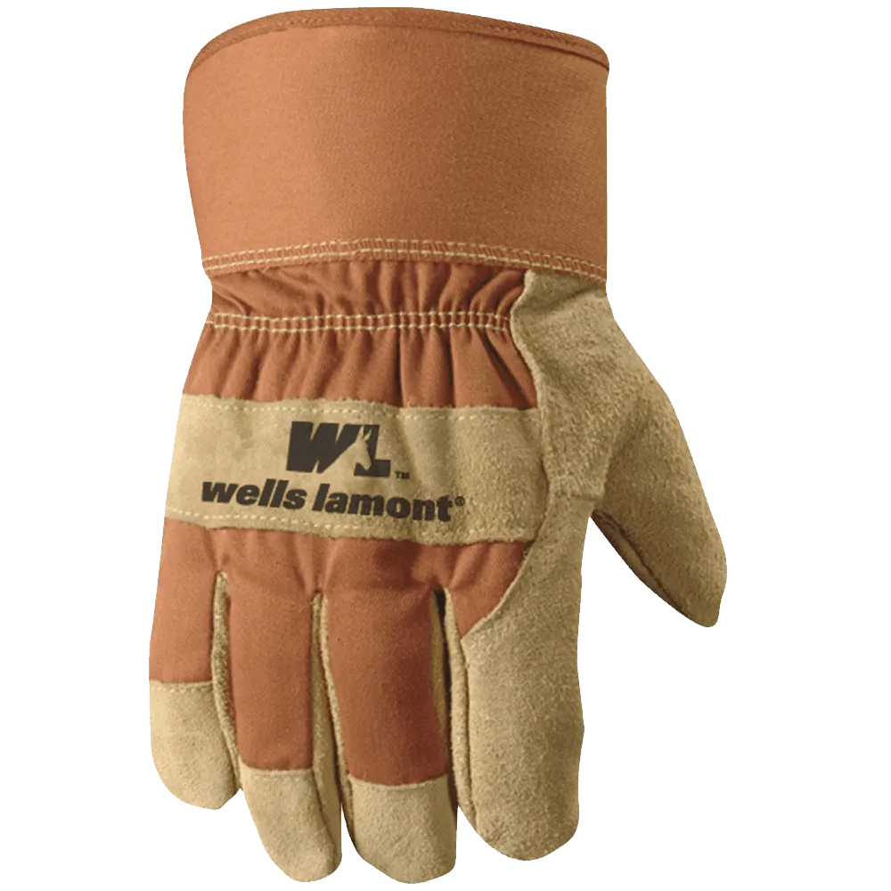 Wells Lamont 5130XL Safety Cuff G100 Thinsulate Work Glove with Palomino Suede Cowhide