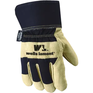 Wells Lamont 5130XL Safety Cuff G100 Thinsulate Work Glove with Palomino Suede Cowhide