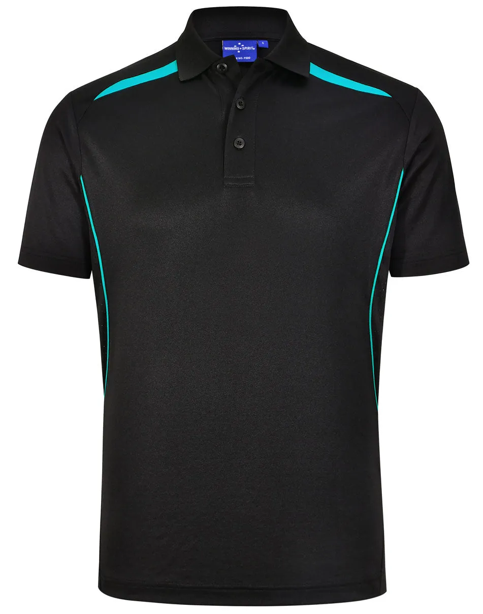 Winning Spirit Mens Sustainable Poly/Cotton Contrast SS Polo1st (10 colour)-(PS93)