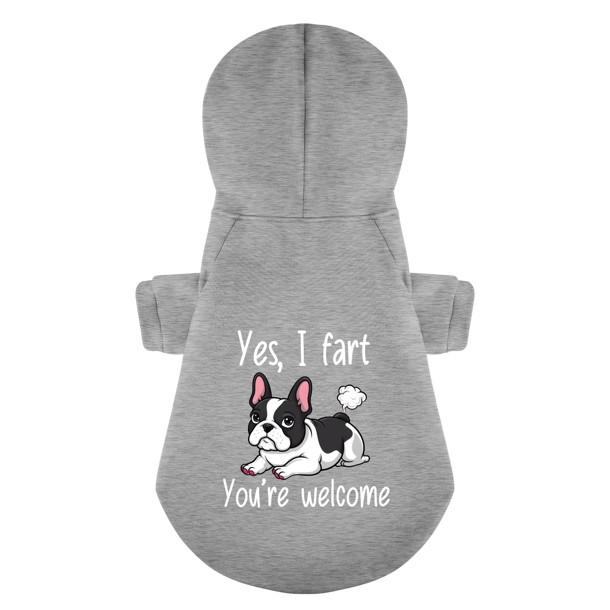 Yes, I fart. You’re welcome - Personalized French Bulldog Hoodies with Funny Quotes – Stylish, Cozy, and Premium 100% Cotton