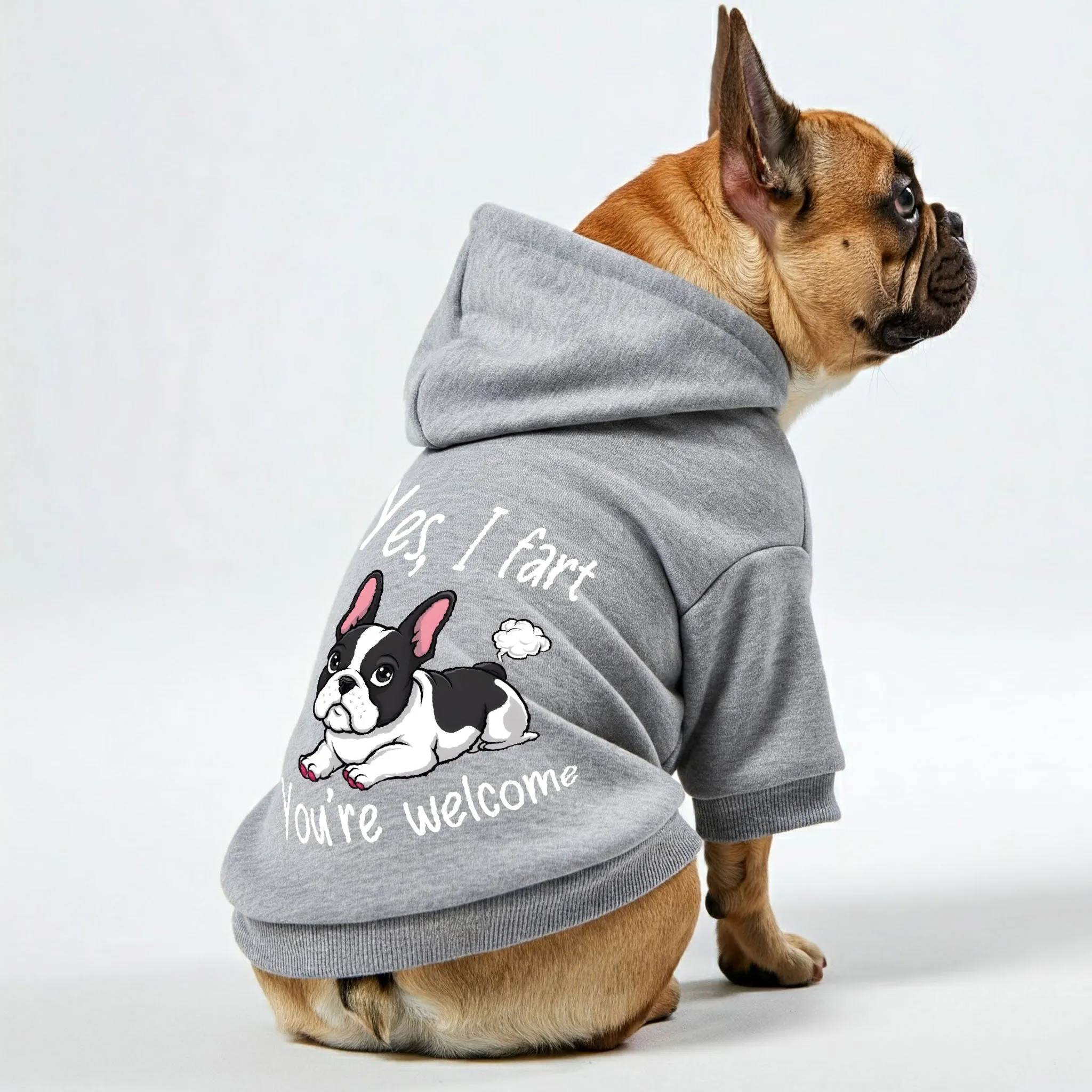 Yes, I fart. You’re welcome - Personalized French Bulldog Hoodies with Funny Quotes – Stylish, Cozy, and Premium 100% Cotton